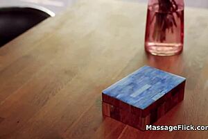 Outdoor massage with brunette teen 18+ in bikini leads to intense deepthroat blowjob session