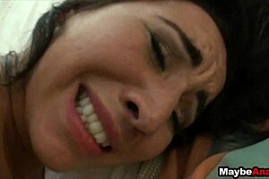 brunette girlfriend stephani moretti gets dick in ass and loves it in public pickup