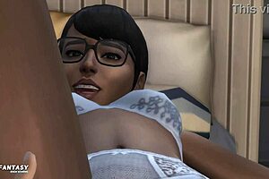 First time secrets with Cassandra Goth in Sims 4