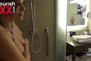 Behind The Scenes: Petite Redhead Pool Boy Seduces African Sugarmama For Intense Sex