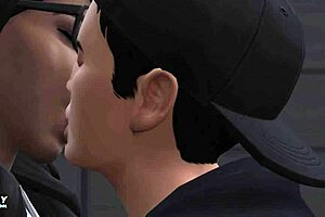 First time secrets with Cassandra Goth in Sims 4