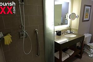 Behind The Scenes: Petite Redhead Pool Boy Seduces African Sugarmama For Intense Sex