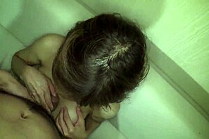 Busty married woman Sayaka Kuroki performs amazing paizuri on big tits