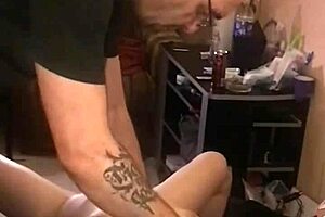 She fucked by smoking machine! Slapped with flogger!