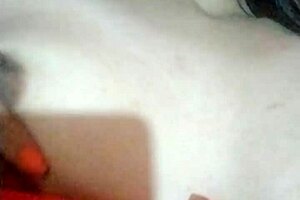 Her small natural tits crave attention during the intimate massage.