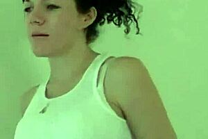 Trina's teasing striptease ends with a drink