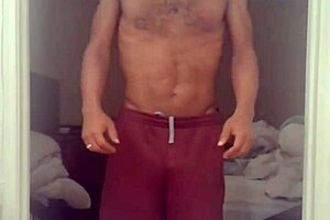 Skinny Roommate's Barefoot Workout In Stockings At Dorm