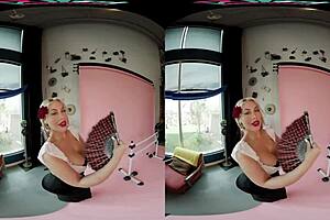 Blonde Flamenco Dancer Bridgette B Bends Over for Intense Cowgirl Riding Show