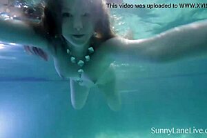 Man, watching Sunny Lane suck cock in the pool is unreal!