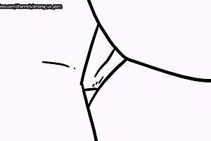 Black and white animated gay twinks engage in bareback cock sucking and fucking