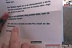 feeling excited as german milf with big tattooed tits picks up amateurs in street interview