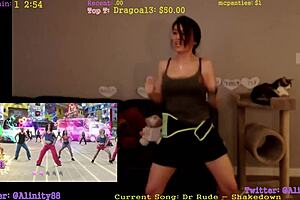 alinity shakes her sexy ass and tits in this hot dance.