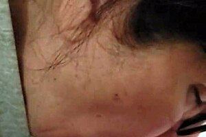 Wife performs oral on big cock