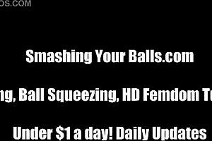 she spreads her legs and braces for femdom punishment