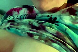 Wife talks dirty while smoking a cigarette.