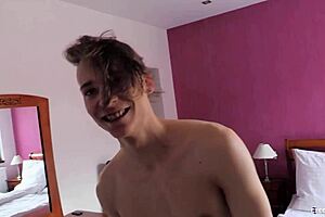 broke parkourist twink grabs extra cash opportunity 😏