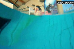 bubarek and birtakik share intimate moments in the pool together