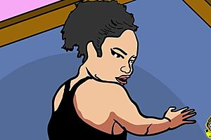 Cumming On A Big Black Booty Doggy Style