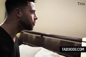 Busty teen gia paige enjoys rough 3some blowjob and double fucking