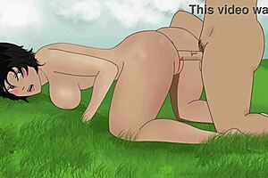 Mikasa Gets Nailed in the Bushes Doggy Style in AOT