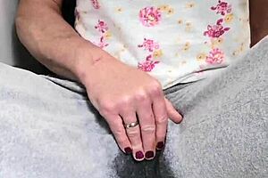 Jessica's Hairless Pussy Gets Wet in Solo Fetish Play