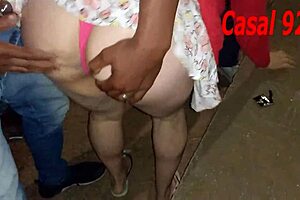 public square dogging with wild amateur orgy and blowjobs