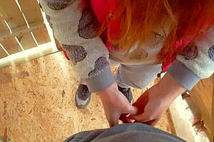 Intensive rubbing leads to cum in panties