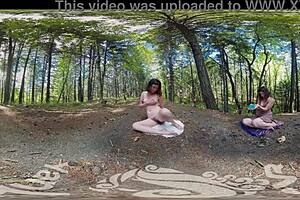 Yanks Tattooed Turquoise Cums Outdoors In Vr Video