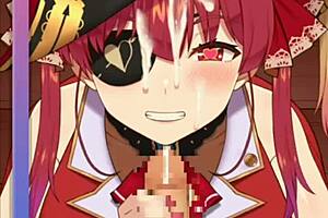 i'm so excitd for houshou's new hentai scens with blowjob and sex