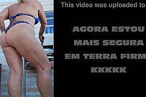 lisa aranha gets sensual on the stairs and almost falls