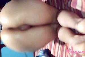 She teases her amazing ass before riding my cock mercilessly