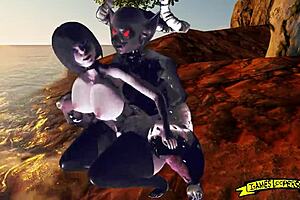 Demons Pound Big Ass Hard