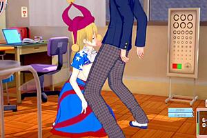 【エロゲーコイカツ！】東方 クラウンピースにおっぱい揉みまくりh！3dcg巨乳アニメ動画 東方プロジェクト 【ヘンタイゲーム とうほう くらうんぴーす】