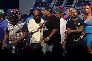 T-rex dominates charlie in intense wrestling clips