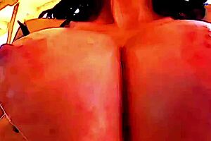 alia janine lets you cream on her huge natural tits.