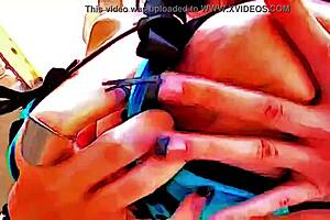 alia janine lets you cream on her huge natural tits.