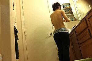 Is This the Sexiest Girl Changing in the Room?