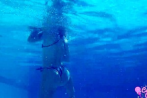 Wanna see me swim naked with this horny Mexican babe?