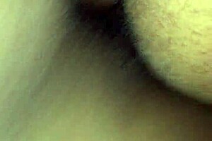 Wet pussy bent over in doggystyle position receives creampie