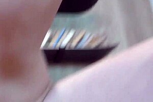 Fucking neighbor's young sister in cowgirl position with natural tits