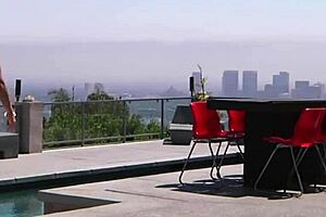 Blonde bombshell dives into a wild threesome, licking and sucking with hardcore passion on that juicy ass.