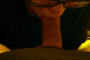 She's sucking my cock with deepthroat skills