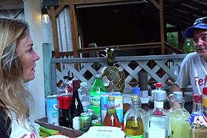 Wow, check out Chris with the biggest balls at the love shack! 😍