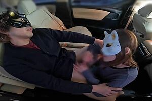 asian amateurs in car using blowjob semen for creampie sex