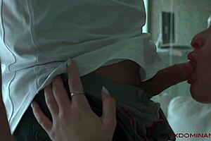 Sasha Sparrow undergoes hard anal casting interview.