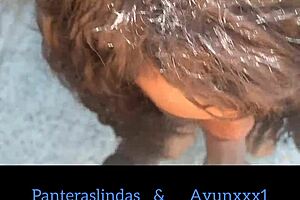 Latino Guy And Beautiful Transsexual Fuck In Garden