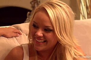 hey, by flashing her tits, alexis gets her horny husband to shower her with warm cum in the bath