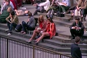 Vintage Retro Interracial Swinging Sixties Scene