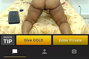 ebony girl with big ass claps in thong and panties for days