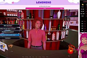 Vtuber Lewdneko dives into harem hotel gameplay